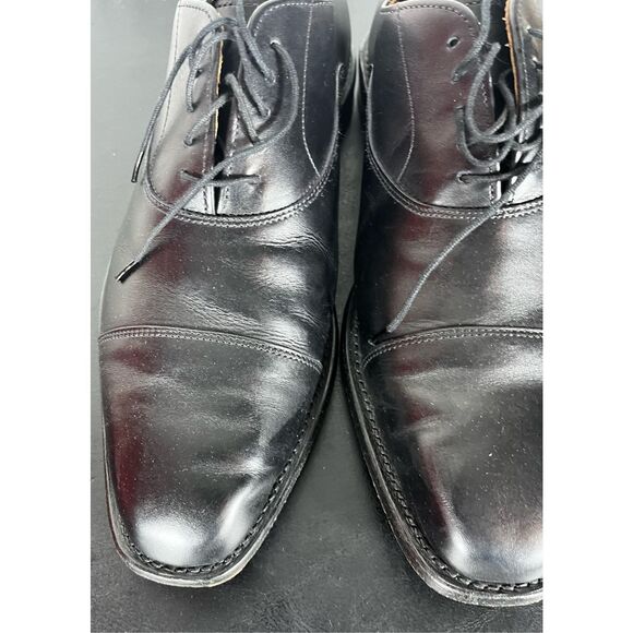 Allen Edmonds Soho Black Soho Cap Toe Lace Up Balmoral Size 8 1/2 - Picture 10 of 16